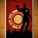 Captain America, Batman , Iron Man and Spider-Man Superheroes Poster Set