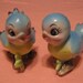 RESERVED for Toni Vintage Blue Birds Salt & Pepper Shakers
