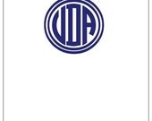 Monogrammed Post it Notes Personalized Note pad sticky
