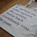 F. Scott Fitzgerald The Great Gatsby So We Beat On Quote Book Bag Canvas Tote