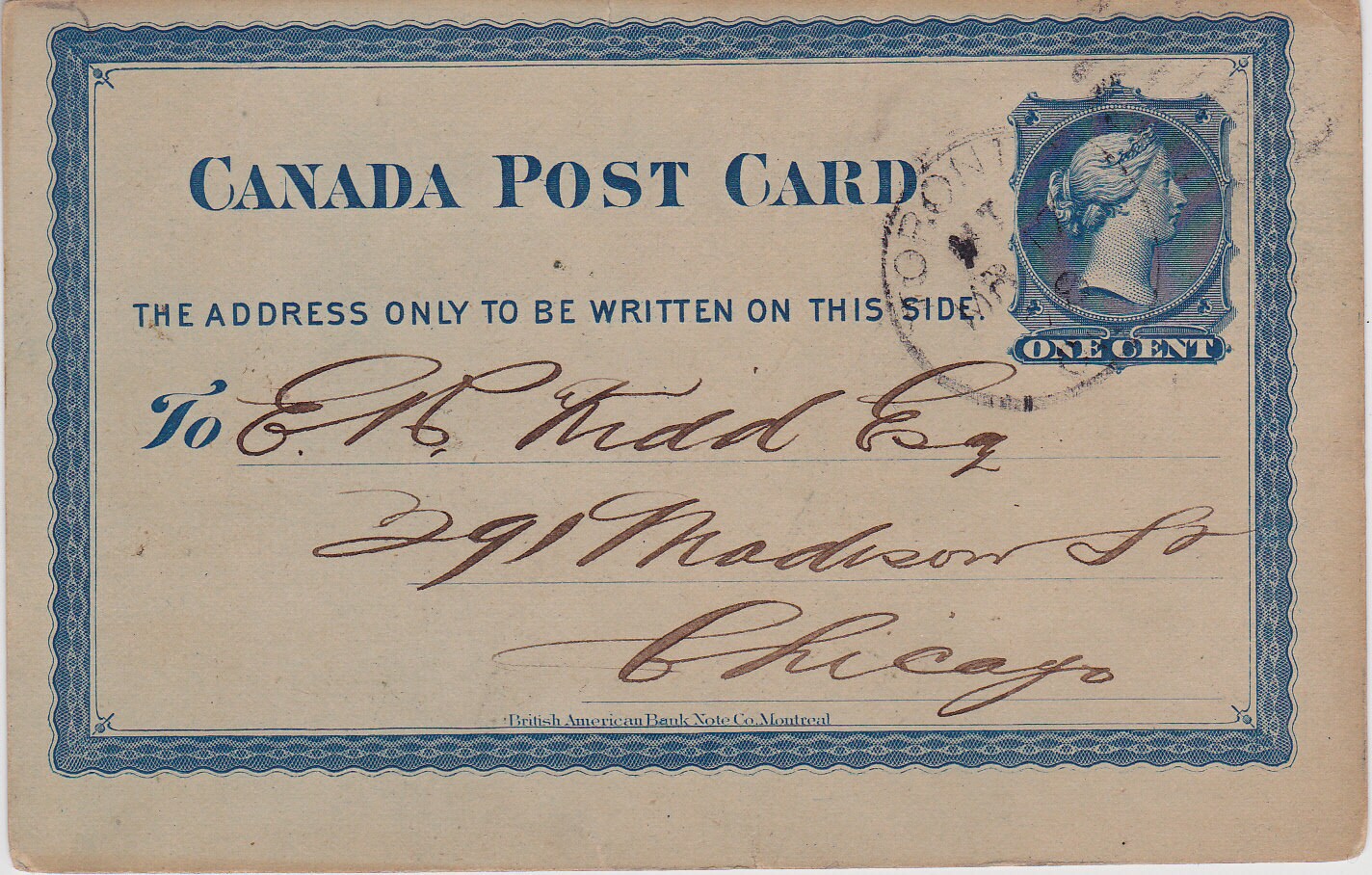 Postmark Canada [1958]