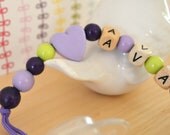 Baby pacifier clip, personalized name pacifier clip, beaded pacifier clip, pacifier holder, custom pacifier clip, baby girl pacifier clip