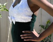 Vintage Green Velvet Formal Dress