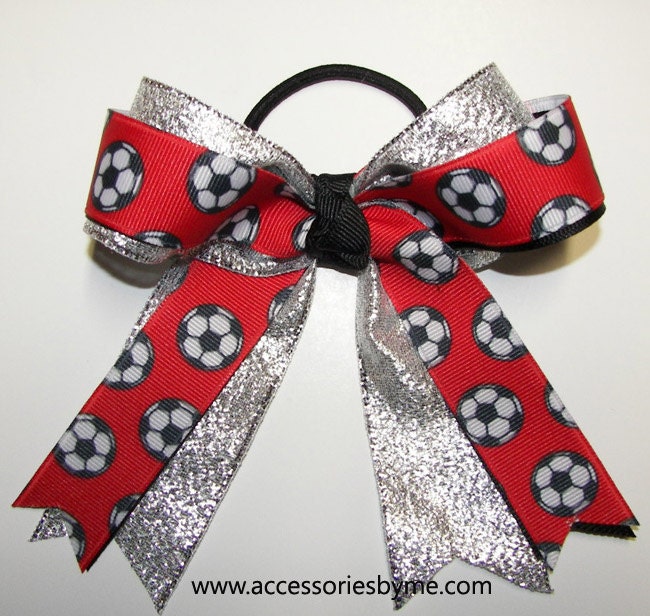 Soccer Hair Bows