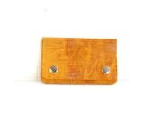 Brown Croc  Leather ipod / iphone Wallet