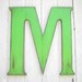 Shabby chic Letter M Large Wooden Wall Hanging Kids Room Nursery Wall Decor Initial Name