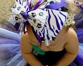 OMG that Spider Kid BOW- Baby Halloween costume- over the top boutique bow- Over the top halloween bow