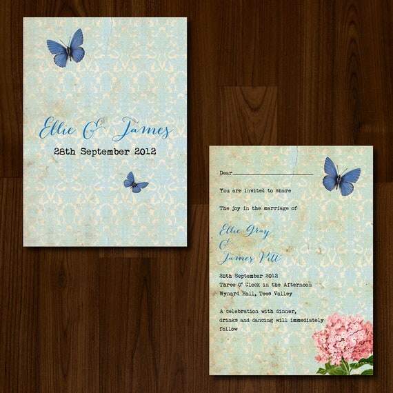 Nature inspired, Vintage, Rustic, DIY Printable Wedding Invitation Il_570xn