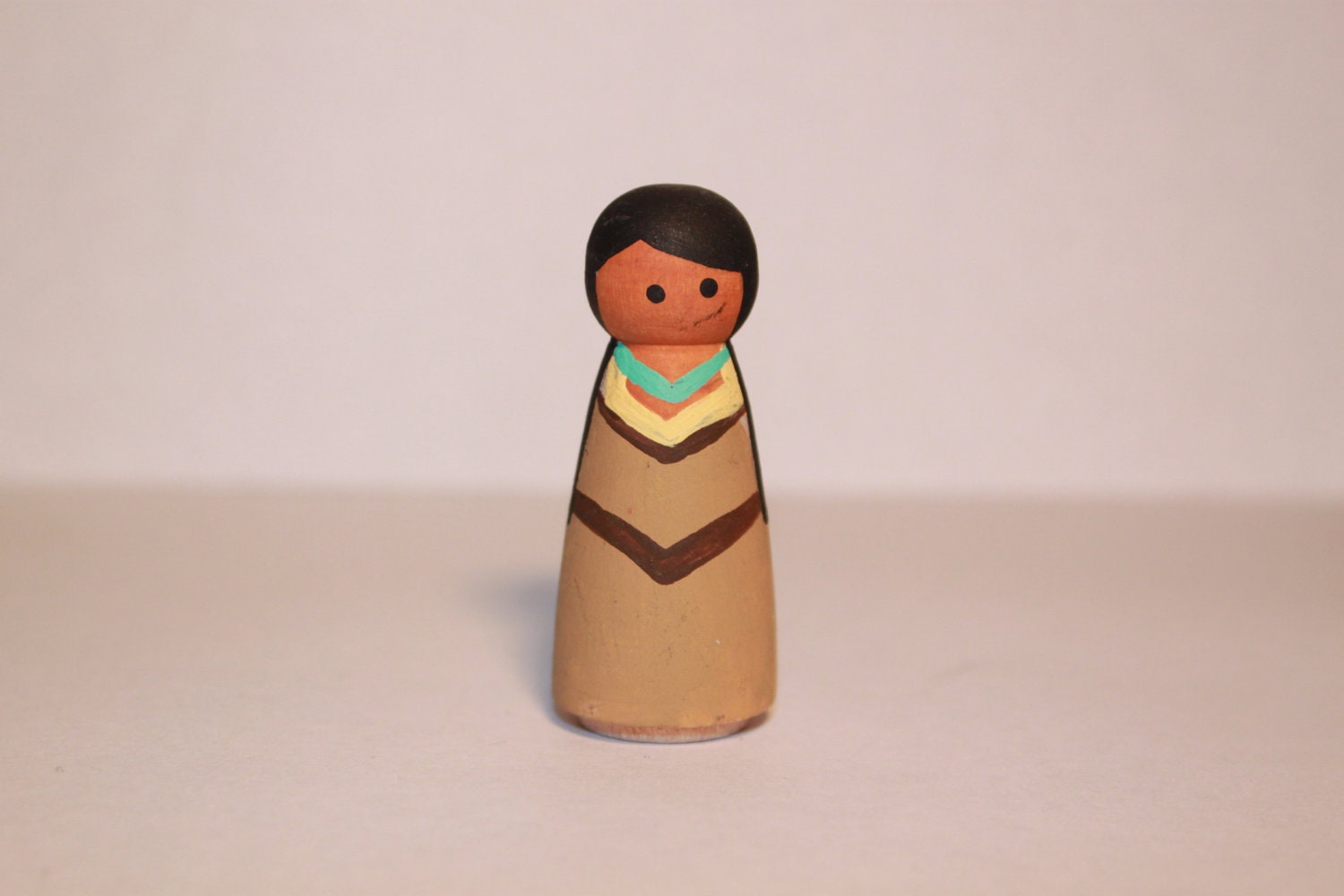 Pocahontas Wooden Peg Doll