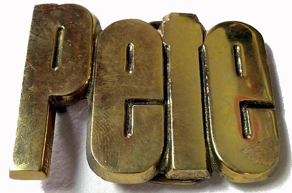 Vintage Pete Name Belt Buckle by StaghoundBuckles on Etsy