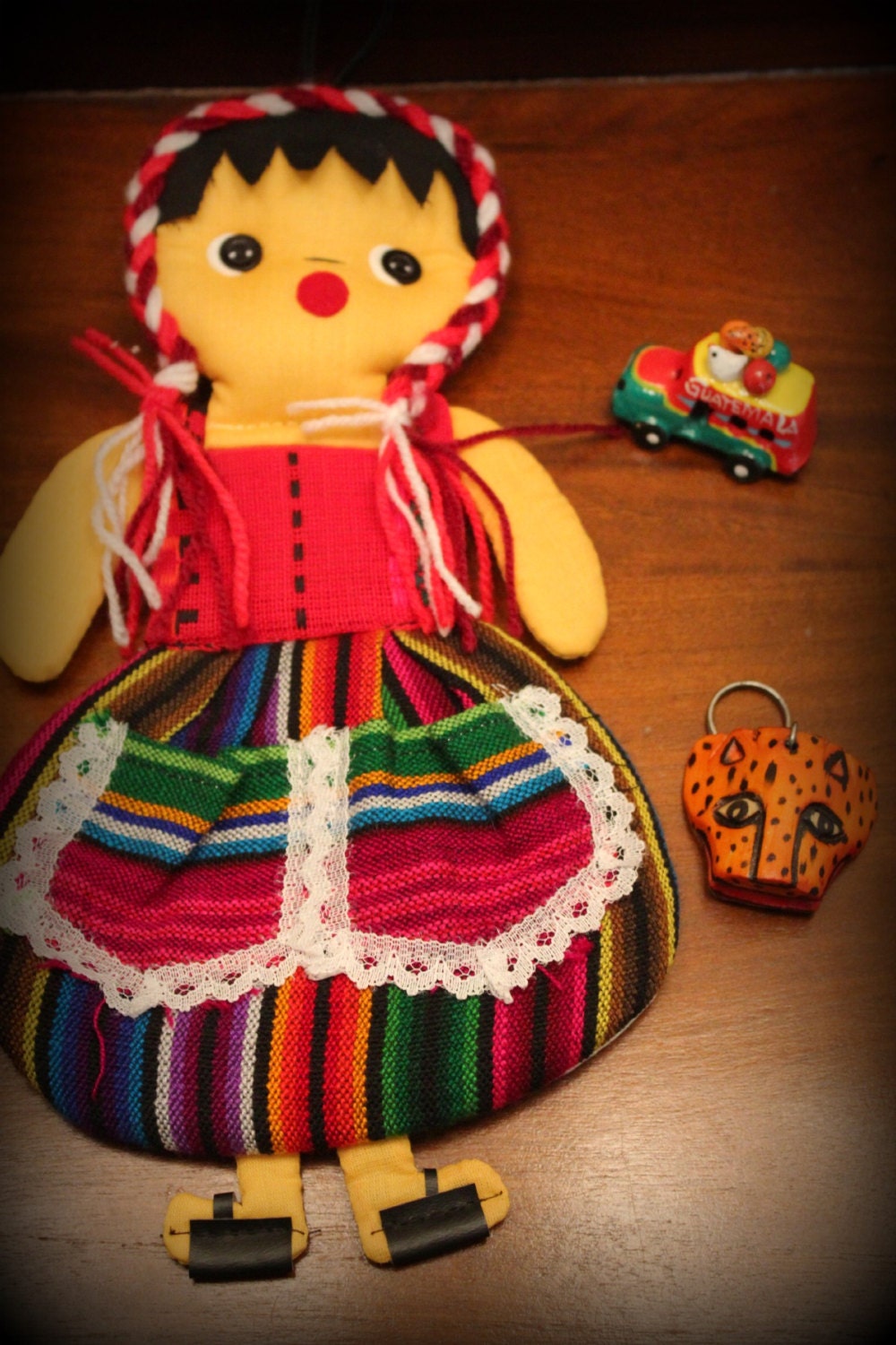 Guatemalan Gift Pack: Wall Hang, Key Chain, Magnet