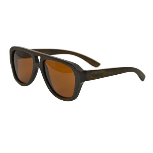 WoodRoze Wooden Sunglasses // Brown Bamboo // Polarized Brown Lens // Barge