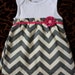 Onesie Dress, Chevron print, Newborn - 18 Month