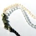 Necklace: Pearl, pyrite, onyx, glass bead nacklace (modern, multi strand necklace) for her