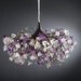 Hanging lamp. Midnight flowers.