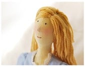 Tilda fabric -  Tilda doll - Human Figure Doll -  Custom Doll  (Custom color available)