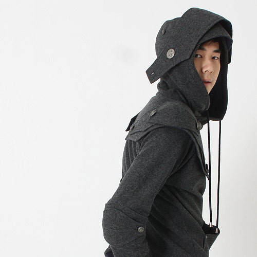 Patrick Armored Knight Hoodie(100% Handmade Wool) Made To Order