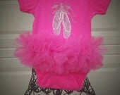 Onesie Tutu: Dark Pink Ballet Onesie Tutu ONLY