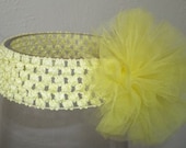 Headband: Sushine Yellow Crochet Headband