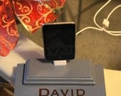 Personalized name iphone -  ipod dock docking station cradle stand with  USB SYNC-CHARGING Cable