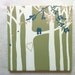 Love birds on canvas