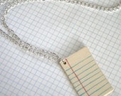 Line Page Ceramic Necklace