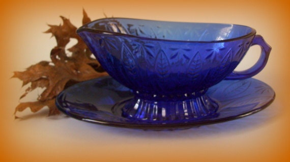 Vintage Avon Sapphire Cobalt Blue Glass By Merrilyverilyvintage