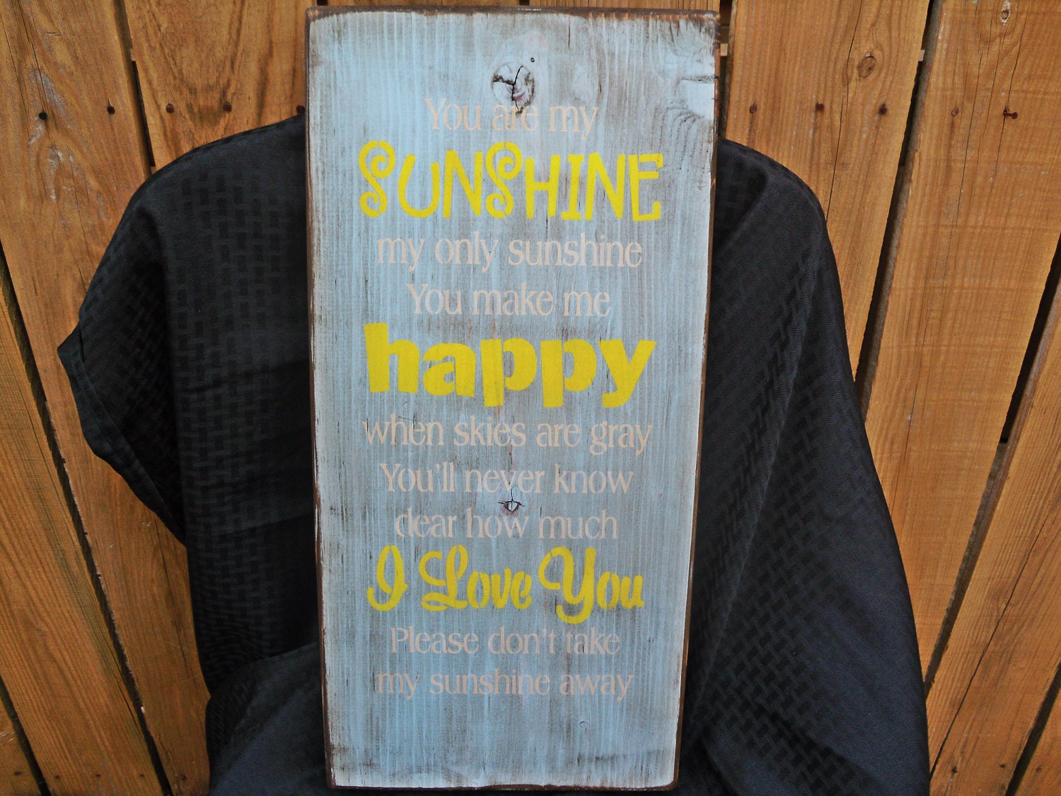 wooden sign, wall decor, you are my sunshine, subway art, wall hanging