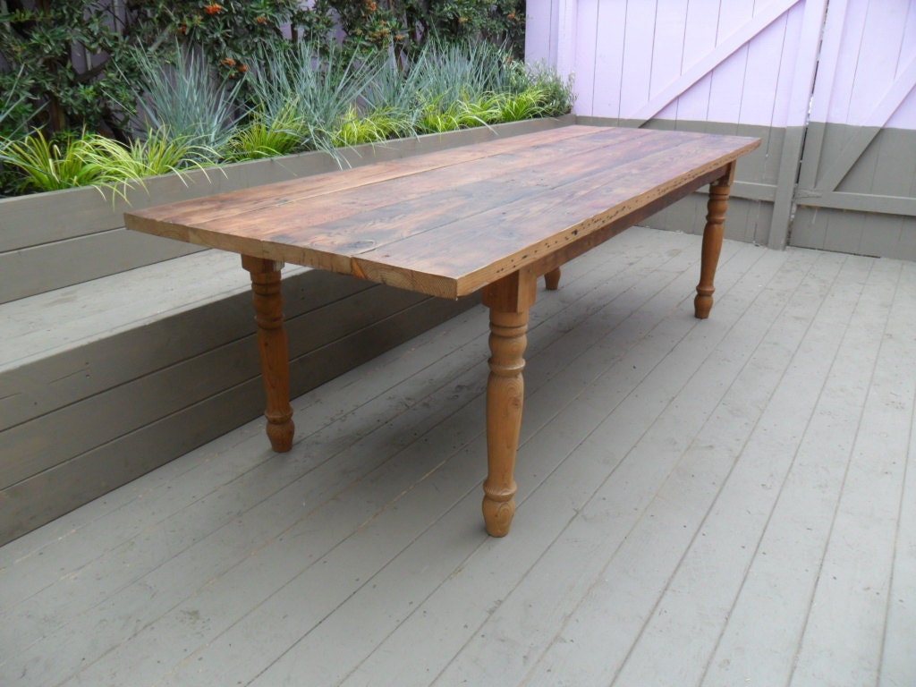 Reclaimed Wood Pine Dining Table Usa Made From Reclaimed