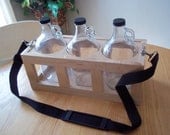 Growler Carrier Maple Storage Hardwood Growler Jug Holder Transport Beer FREE SHIPPING