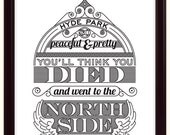 Hyde Park 11x14 Silk Screen Poster