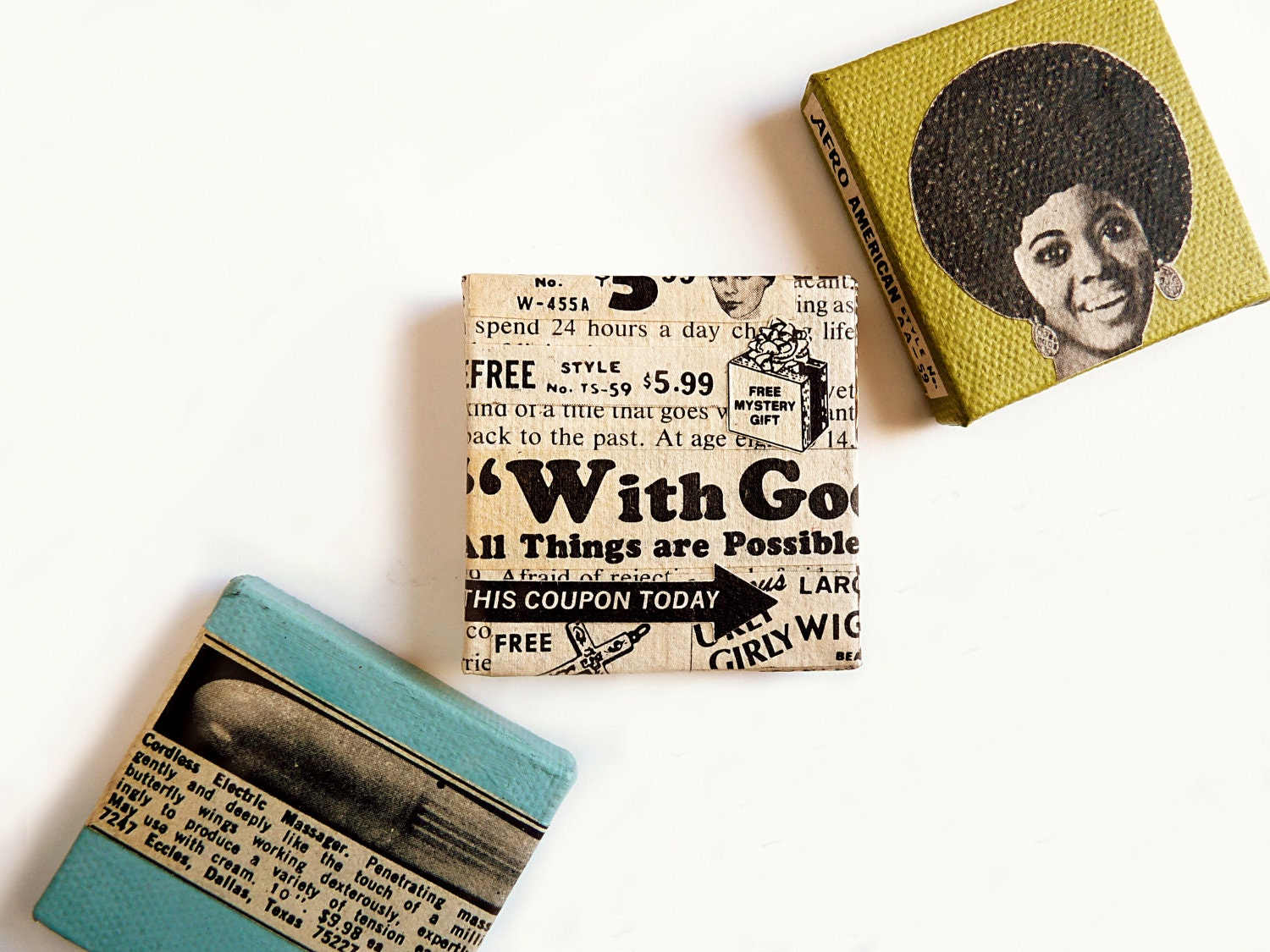 Vintage Photo Collage Mixed Media (Retro Vintage Advertisements and Graphics)
