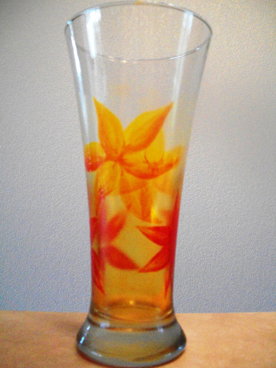 Hand Painted Lily Pilsner