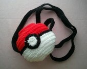 Pretty Pokeball Crochet Purse - made to order