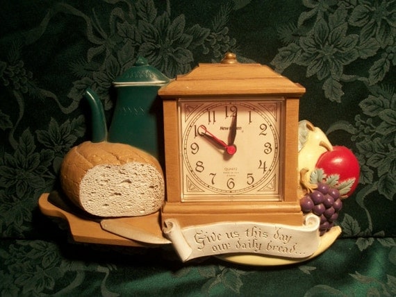 Home Decor Kitchen Clock Wall Decor Clock Retro by TKSPRINGTHINGS
