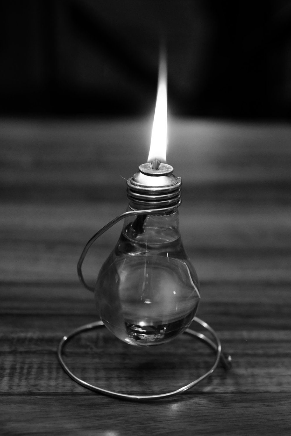 Light Bulb Oil Lamp.