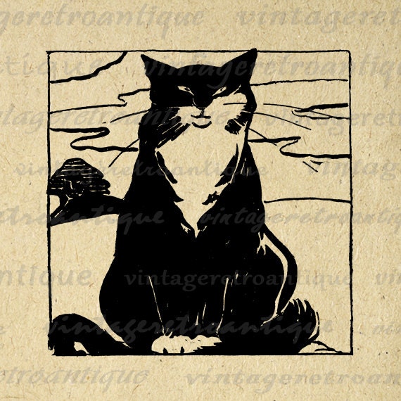 cat clip art etsy - photo #25