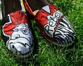 Custom, hand painted TOMS: Ole Miss Rebels