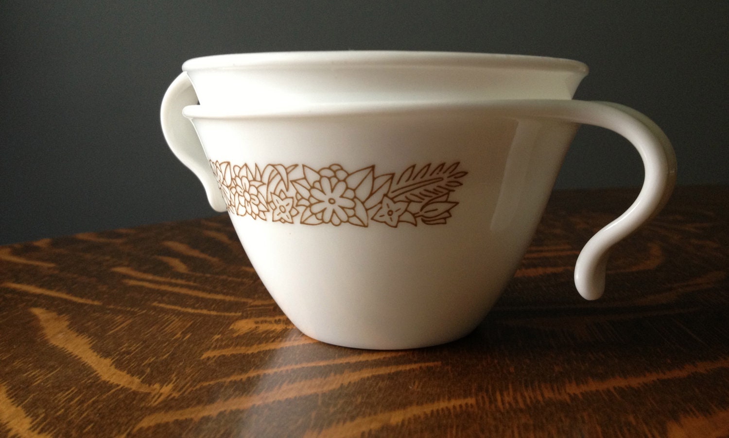 Woodland Brown mugs by Corelle/Corning/Pyrex, set of 2