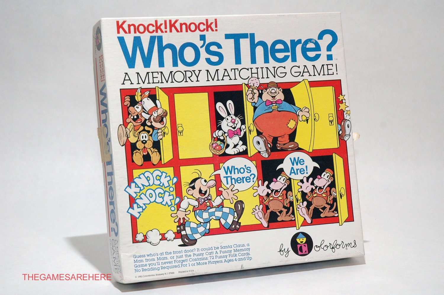 Knock Knock Who's There Memory Matching Game by TheGamesAreHere