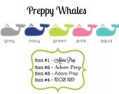 Stitched PREPPY WHALE Custom Notepad - Personalized Notepad by AdorePrep (Set of 2)