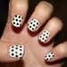 Black Polka Dot Vinyl Nail Decals