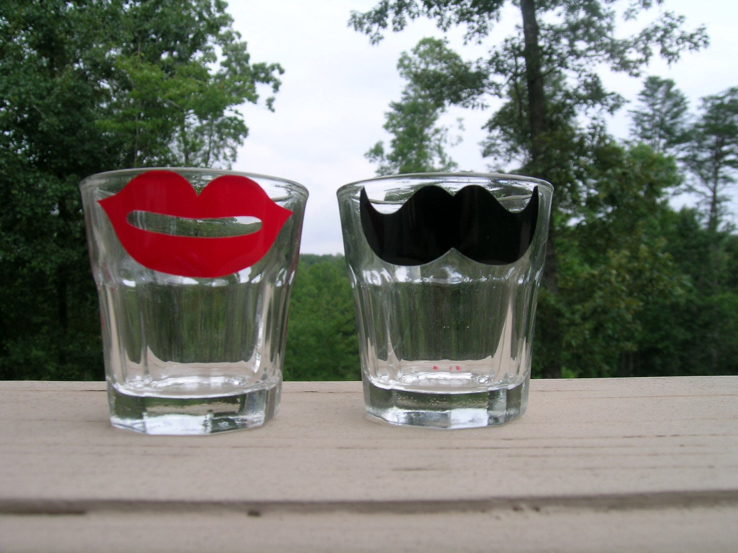 Lips On Glass