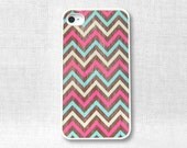 iPhone 4 Case, iPhone Case, iPhone 4S Case - Chevron Wood Pattern - 099