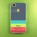 Iphone 4 Case -  Gray Pink Strip Iphone Case,Iphone 4s Case