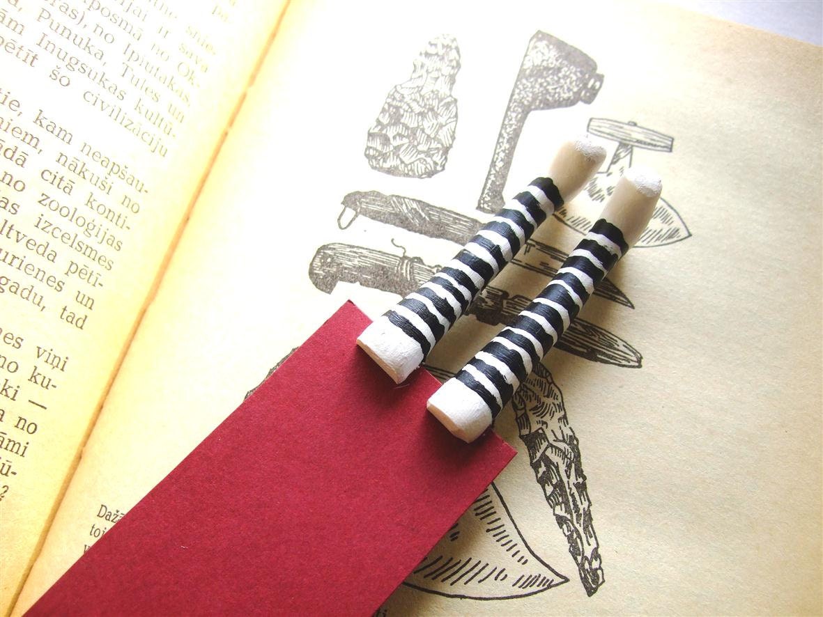 Striped socks bookmark- White socks bookmark- Wicked witch bookmark- Inspired by Wizard of OZ- gift for kids, him, her