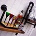 Walnut and Iron Curio Shelf