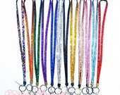 New Colorful Bling Rhinestone Necklace LANYARD Keychain Key / ID / Cell Phone Holder