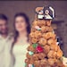 Personnalised pixel wedding cake topper