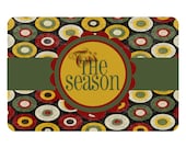 Christmas Serving Tray, Tis The Season Personalized Tray, Personalized Melamine Tray Black Friday Cyber Monday